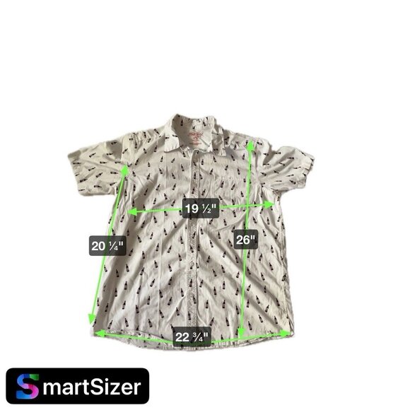 Budweiser Mens XL Button-Up Shirt Beer Bottle Print Short Sleeve Cotton - Picture 6 of 6